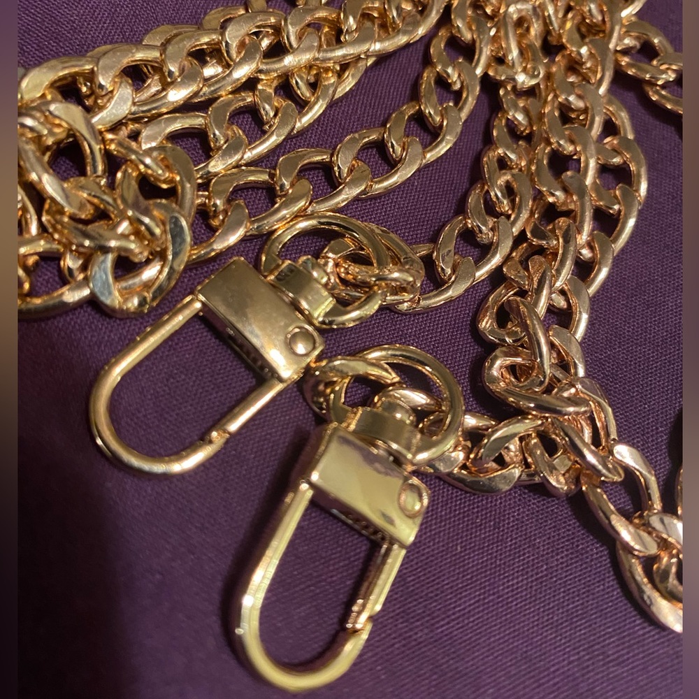 36” Replacement Chain Strap Gold Tone Purse Handbag